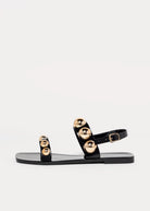 swatch_Black/Gold jeffrey campbell gumdrop jelly sandal