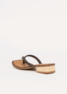 swatch-Dark Chocolate Leather dolce vita Barty thong sandal