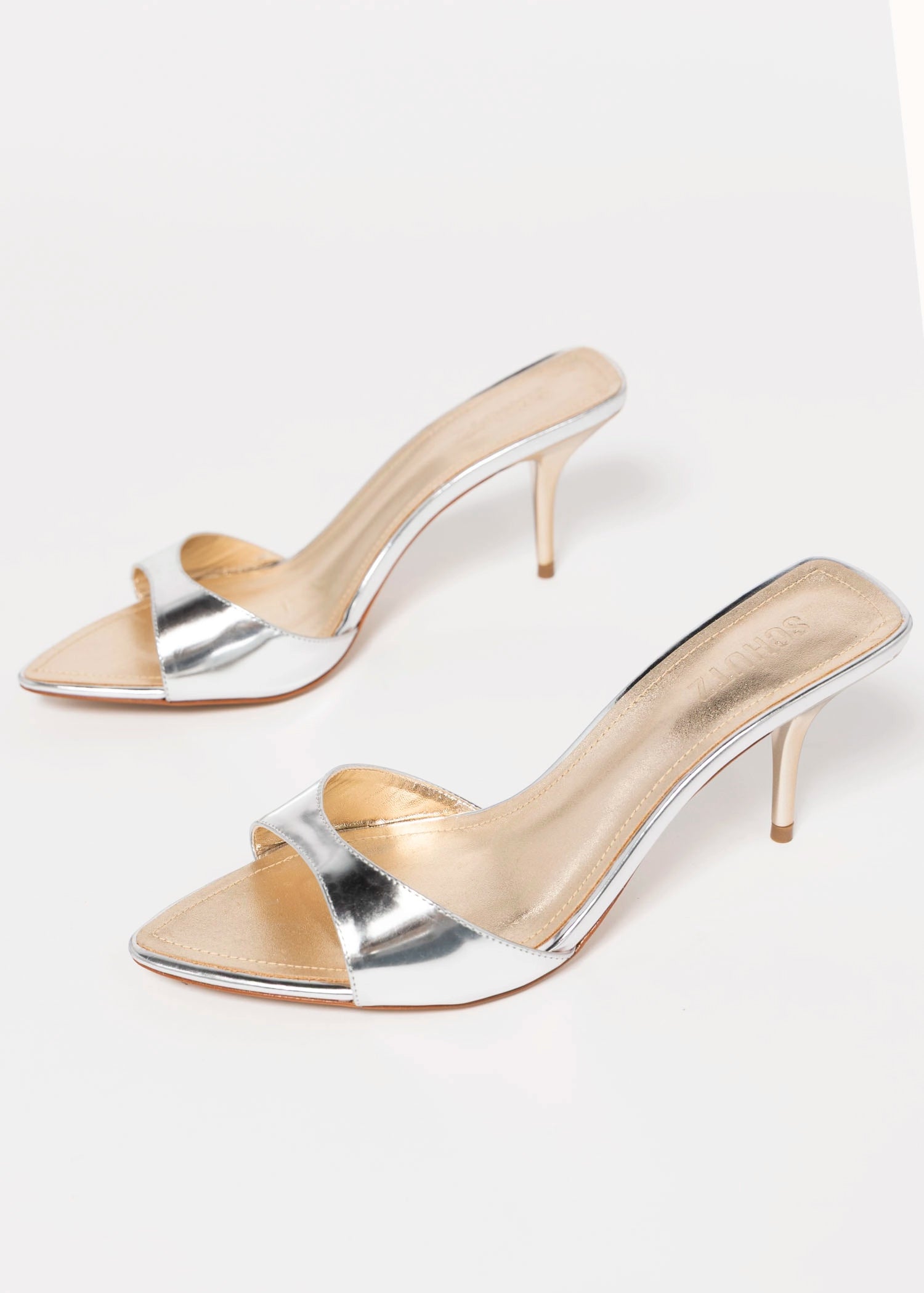 swatch_Silver Leather schutz elodie heeled sandal