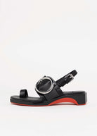 swatch_Black Leather 4CCCCees follin torus sandal