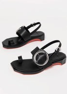 swatch_Black Leather 4CCCCees follin torus sandal