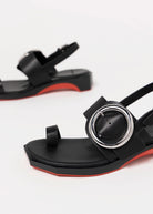 swatch_Black Leather 4CCCCees follin torus sandal