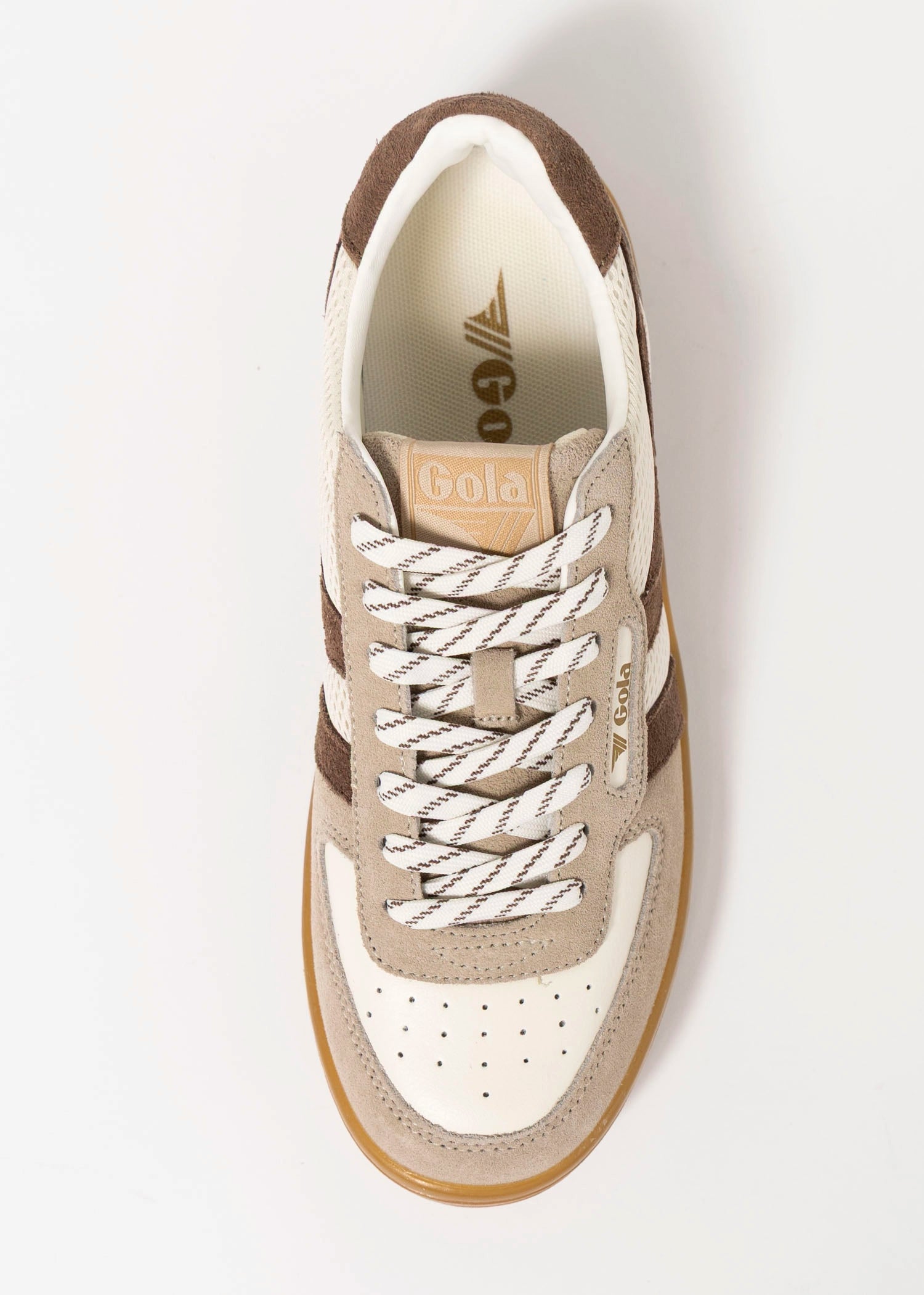 swatch_White/Bone/Otter gola hawk 83 sneaker