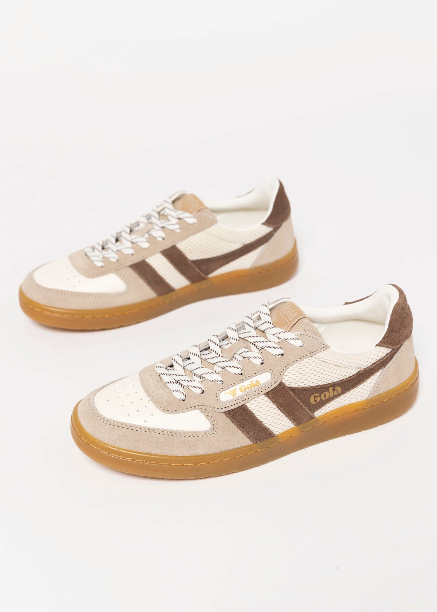 swatch_White/Bone/Otter gola hawk 83 sneaker