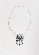 swatch_Silver shell pendant necklace