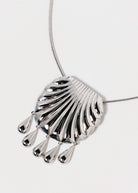 swatch_Silver shell pendant necklace