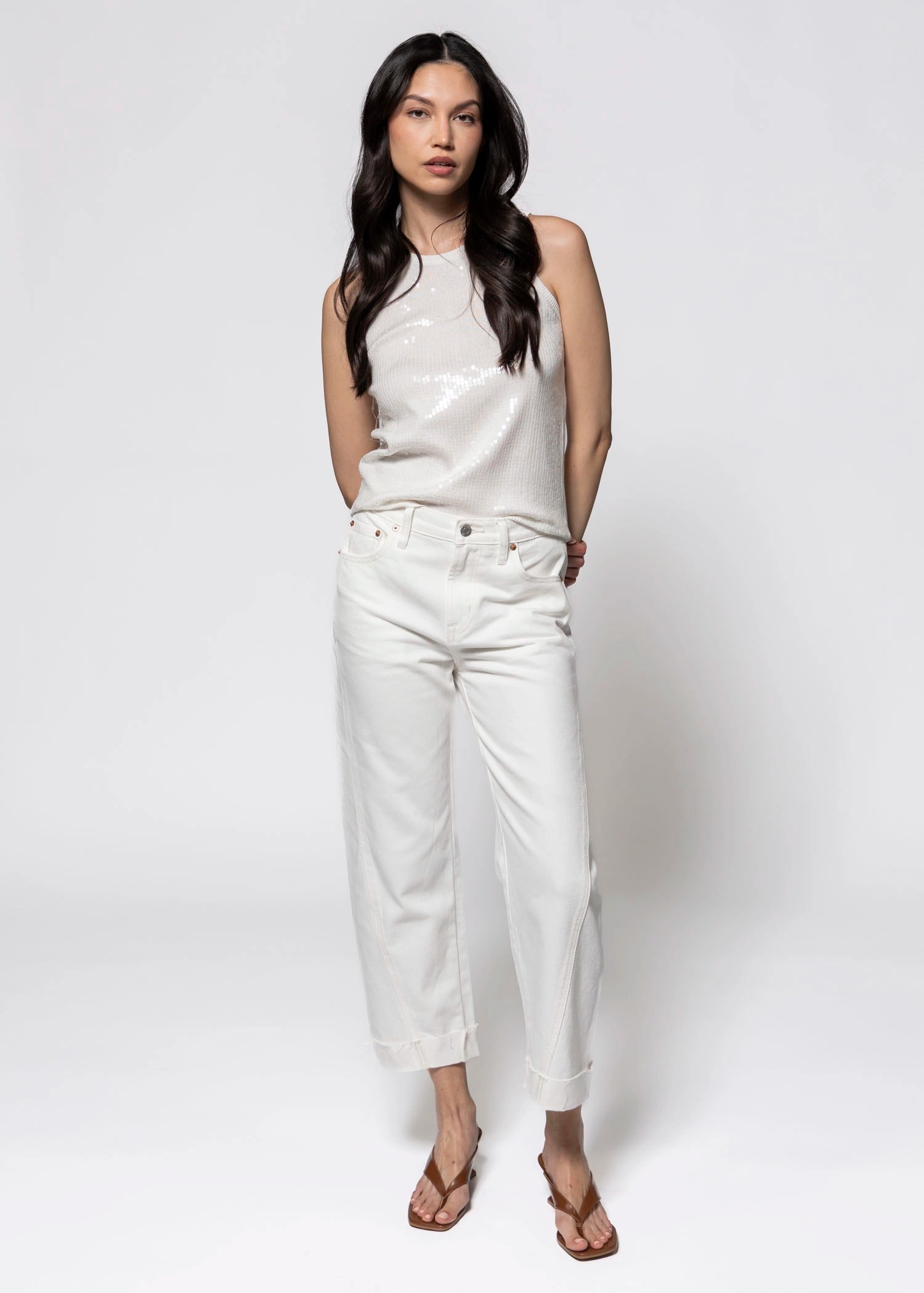 swatch_White sanctuary summer shine sequin tank
