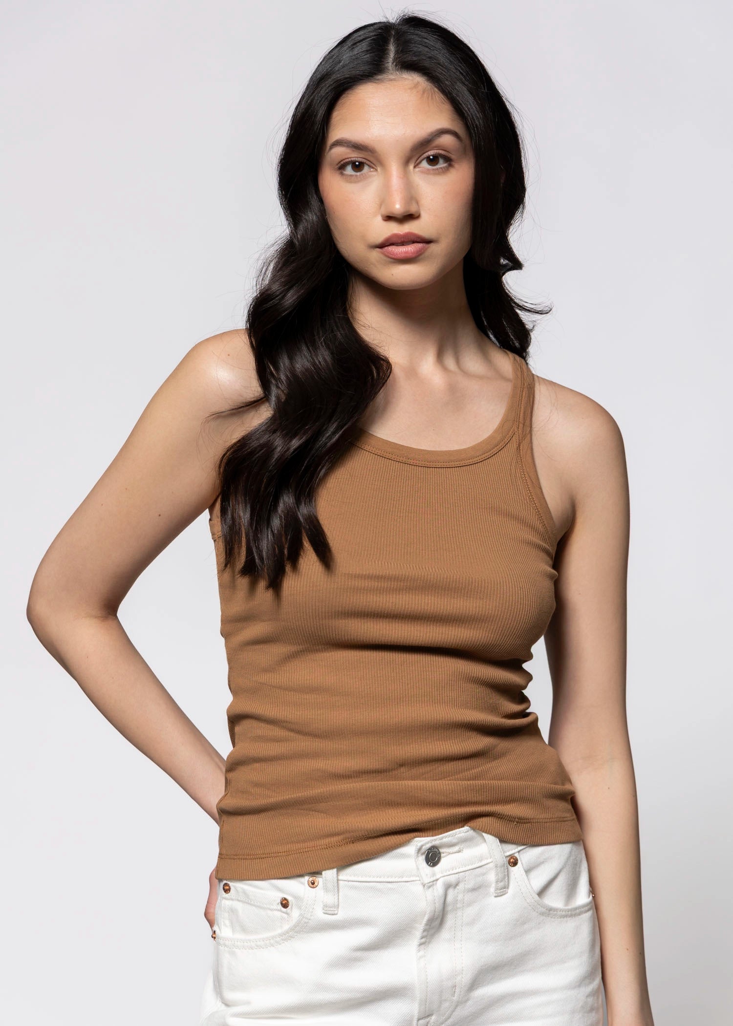 swatch_Toasted Coconut sanctuary sprinter ribbed tank