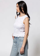 swatch_White sanctuary better together smocked tank