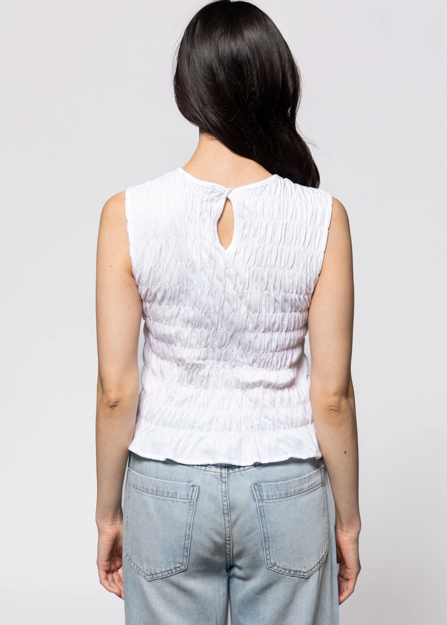 swatch_White sanctuary better together smocked tank