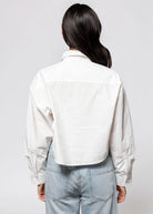 swatch_White cropped button down shirt