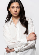 swatch_White oversized button down shirt