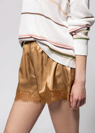 swatch_Toasted Coconut sanctuary satin lace shorts