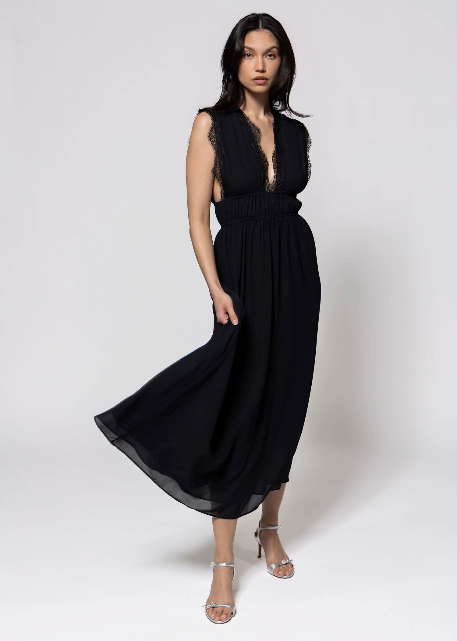 swatch_navy elodie the label Lou lace trim dress