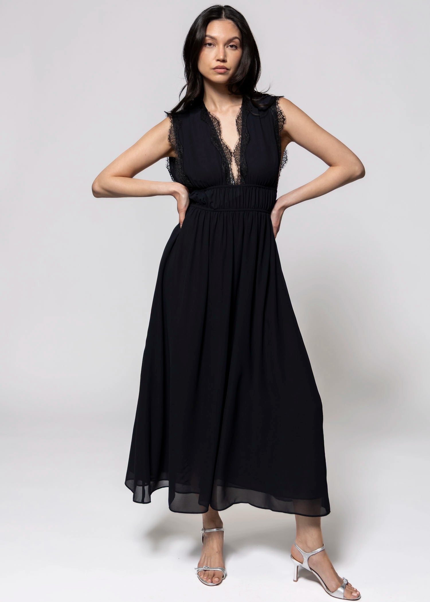 swatch_navy elodie the label Lou lace trim dress