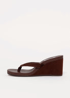 swatch_Brown Suede steve madden playing wedge thong sandal