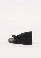 swatch_Black Suede steve madden playing wedge thong sandal