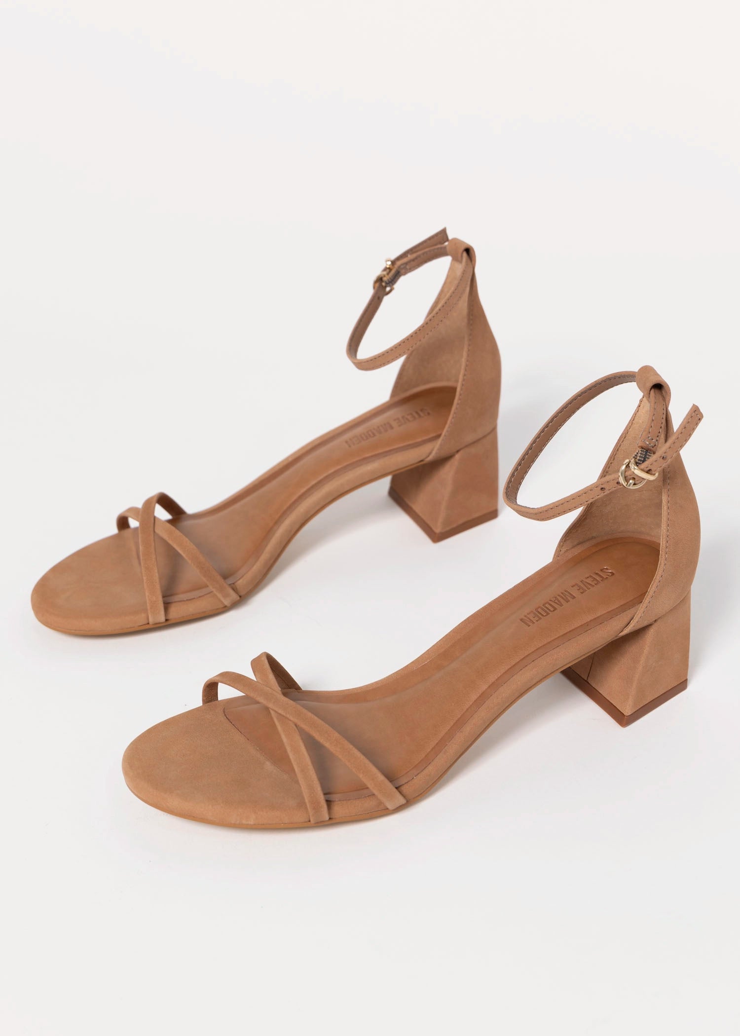 swatch_Tan nubuck steve madden rae block heel sandal