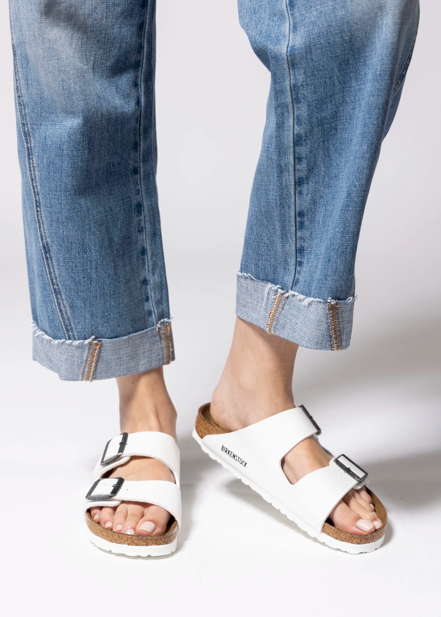 swatch_white arizona sandal flat sandals