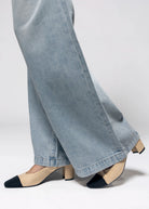 swatch_Beige/Black vaneli jala raffia slingback
