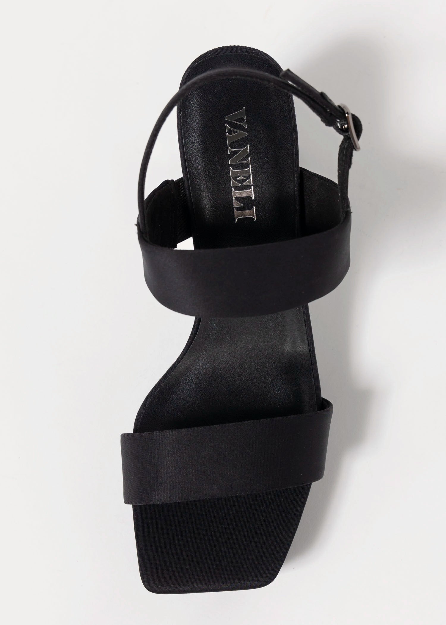 swatch_Black Fabric vaneli maida platform sandal