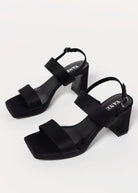 swatch_Black Fabric vaneli maida platform sandal