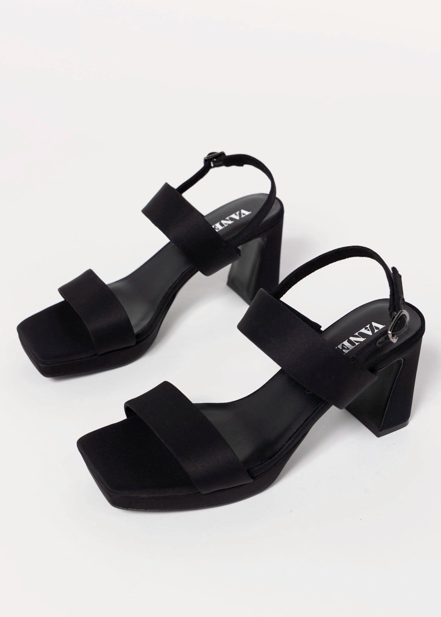 swatch_Black Fabric vaneli maida platform sandal