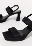 swatch_Black Fabric vaneli maida platform sandal