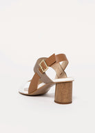 swatch_White/Taupe vaneli lorian heeled sandal