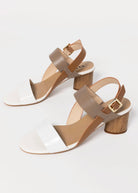 swatch_White/Taupe vaneli lorian heeled sandal