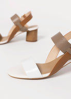 swatch_White/Taupe vaneli lorian heeled sandal