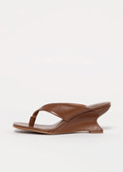 swatch_Chocolate martine wedge thong sandal