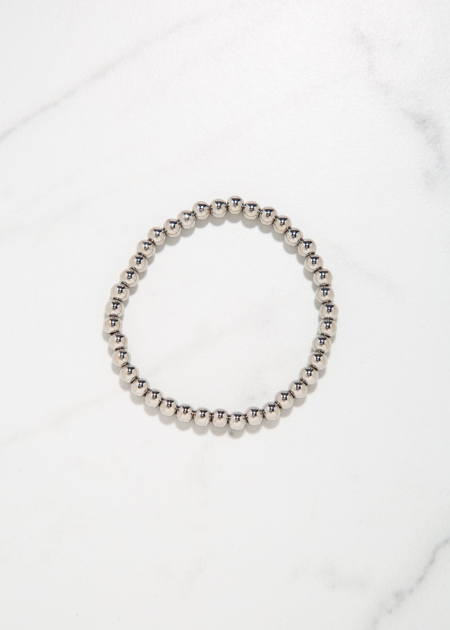 swatch_silver medium beaded stretch bracelet accessories