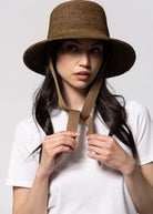 swatch_Brown wyeth cassis raffia bucket hat