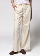 swatch_Ivory low rise drawstring pant