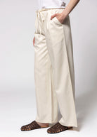 swatch_Ivory low rise drawstring pant