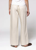 swatch_Ivory low rise drawstring pant