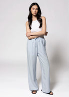 swatch_Ice Blue drawstring straight leg pant