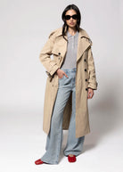 swatch_Wheat avec les filles cotton maxi trench coat