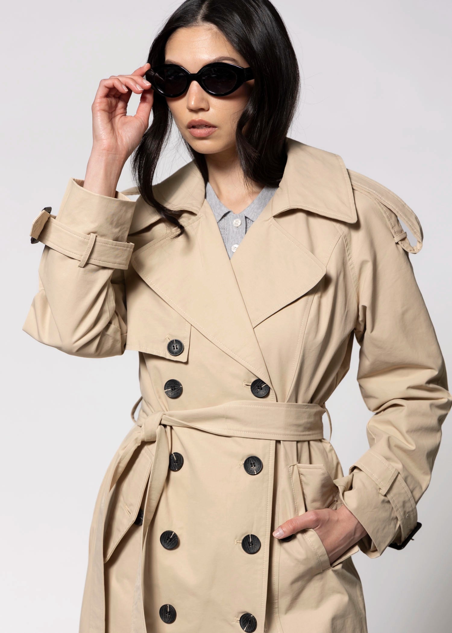swatch_Wheat avec les filles cotton maxi trench coat