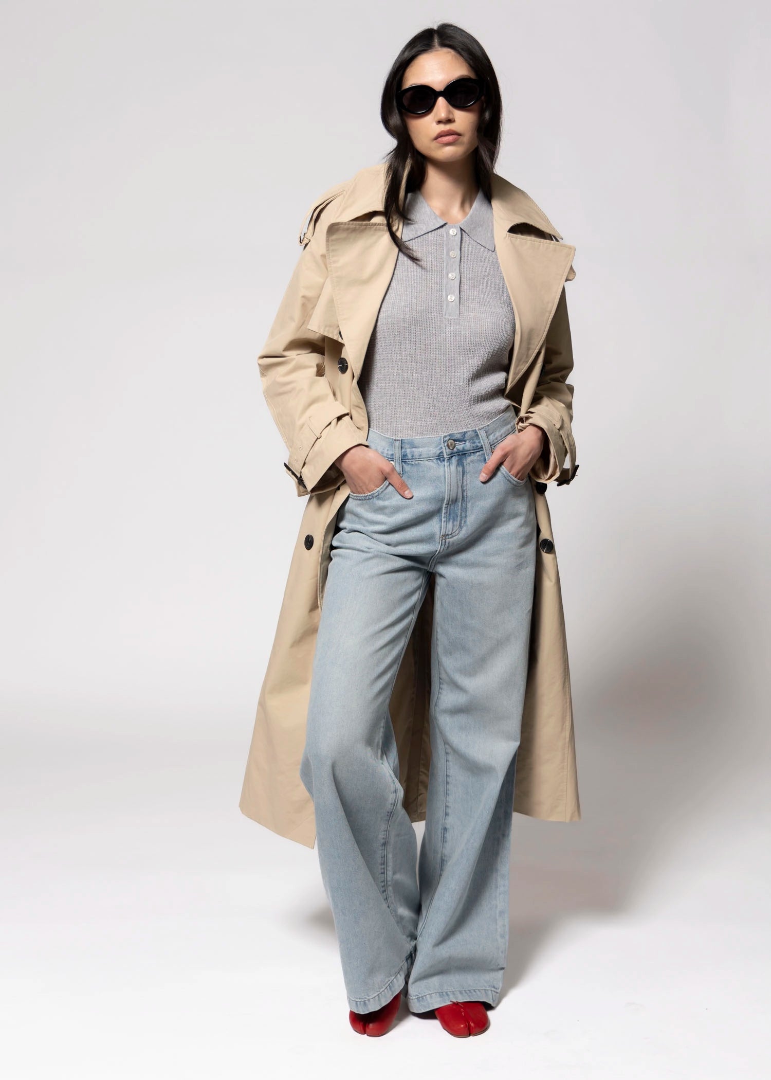 swatch_Wheat avec les filles cotton maxi trench coat