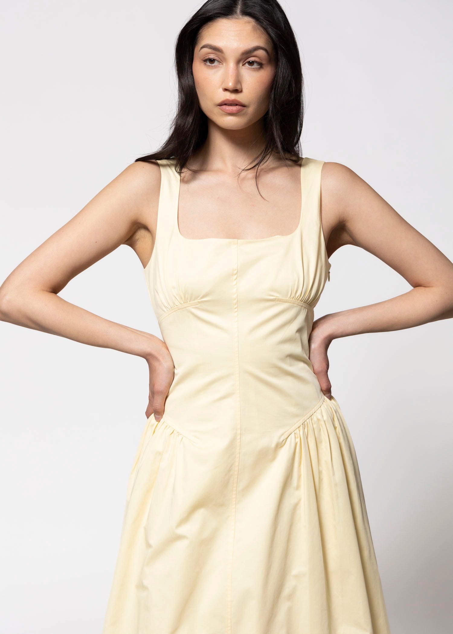 swatch_Yellow elodie the label calista dress