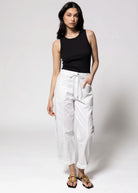 swatch_White daze denim villa drawstring barrel jean