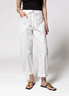 swatch_White daze denim villa drawstring barrel jean