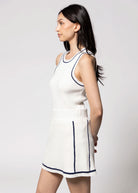 swatch_Ivory/Navy thread and supply freefall skort