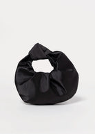 swatch_Black satin knot evening bag