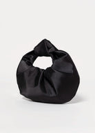 swatch_Black satin knot evening bag