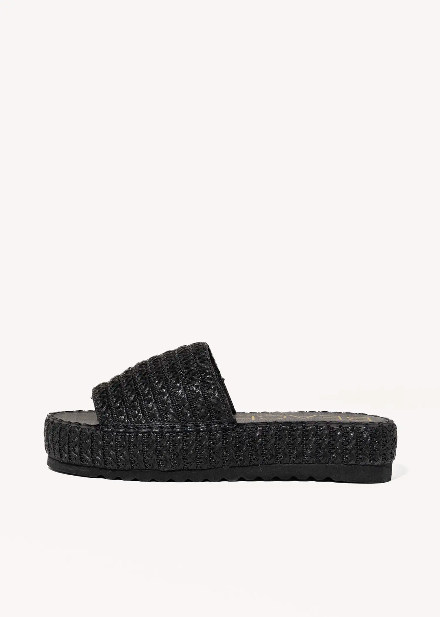 swatch_black del mar platform sandal platform sandals