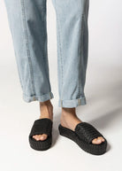 swatch_black del mar platform sandal platform sandals