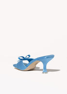 swatch_blue satin sweet on u slide sandal heeled sandals